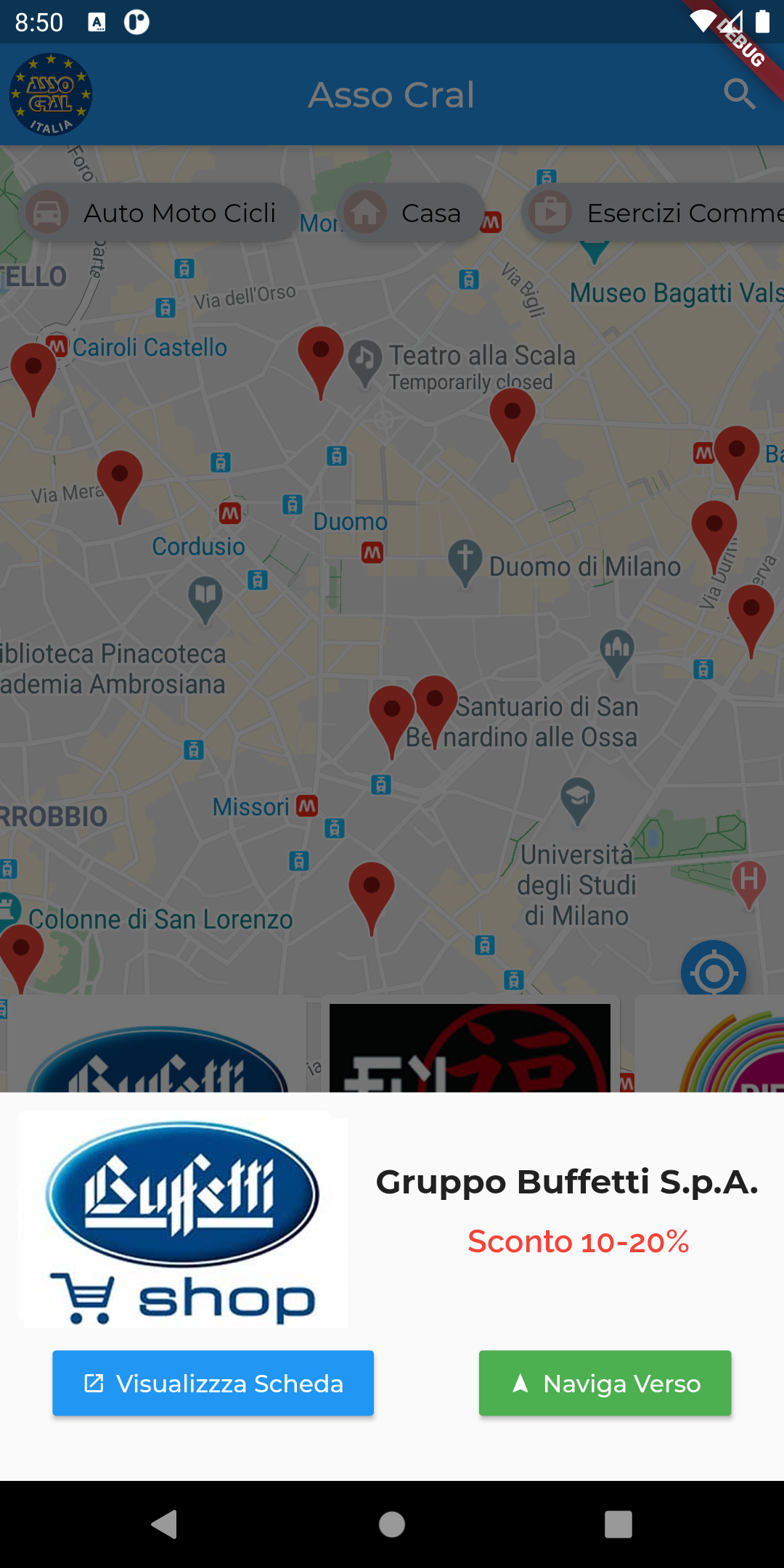 App - lista convenzioni