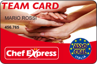 La Team Card distribuita ai dipendenti del Gruppo Cremonini - CHEF EXPRESS spa
