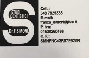 ST. DENT. DOTT.SSA SIMONI FRANCA