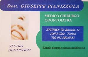 DOTT. PIANIZZOLA GIUSEPPE MEDICO CHIRURGO ODONTOIATRA